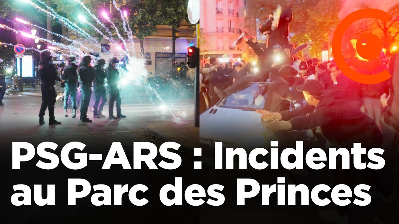 PSG - Incidents au Parc des Princes et violents affrontements avec la police après la demi-finale