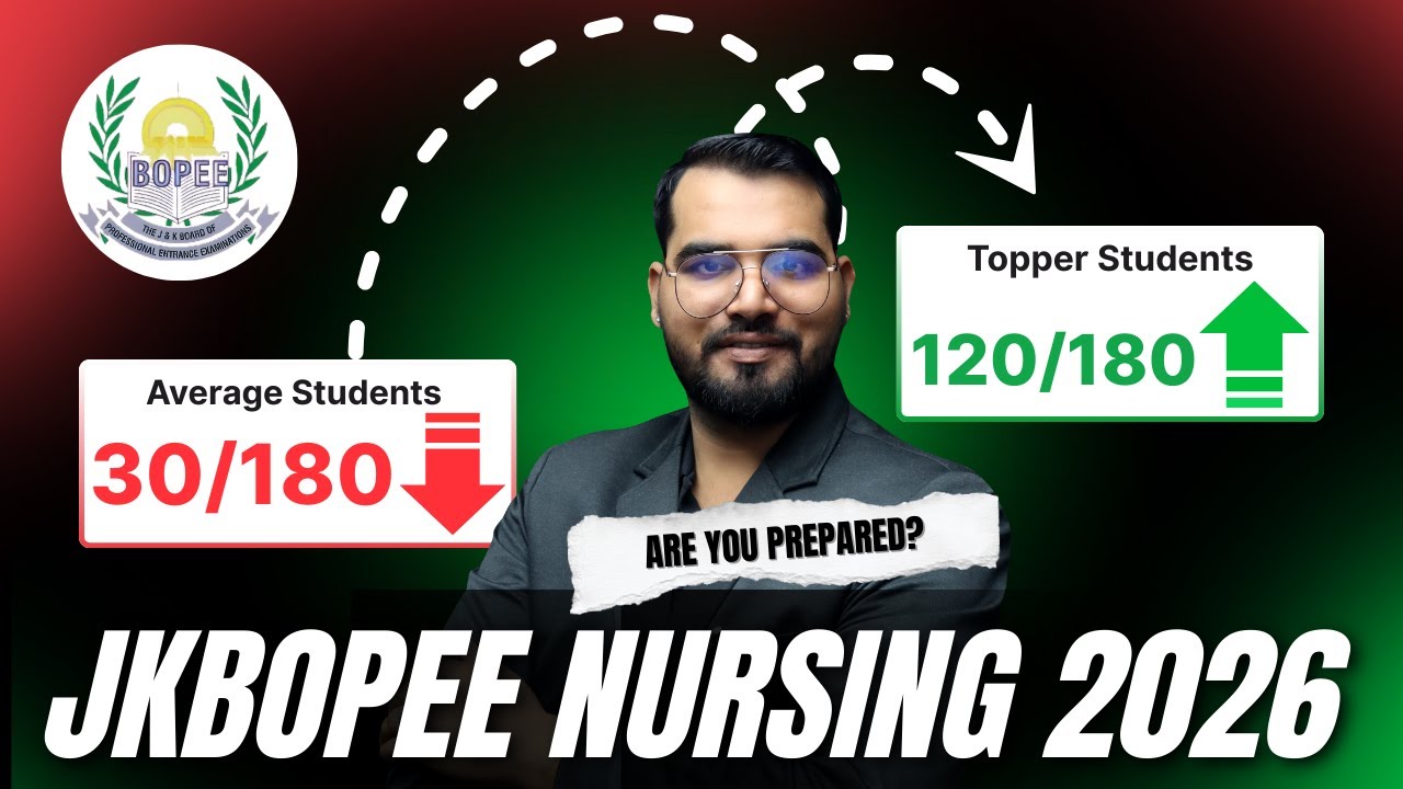 JKBOPEE Nursing Entrance 2026 | Topper Score Secrets | 120+ कैसे लाएं?