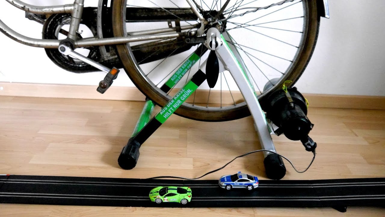 Fahrrad-Stromgenerator für Carrerabahn, Handy laden und weiteres