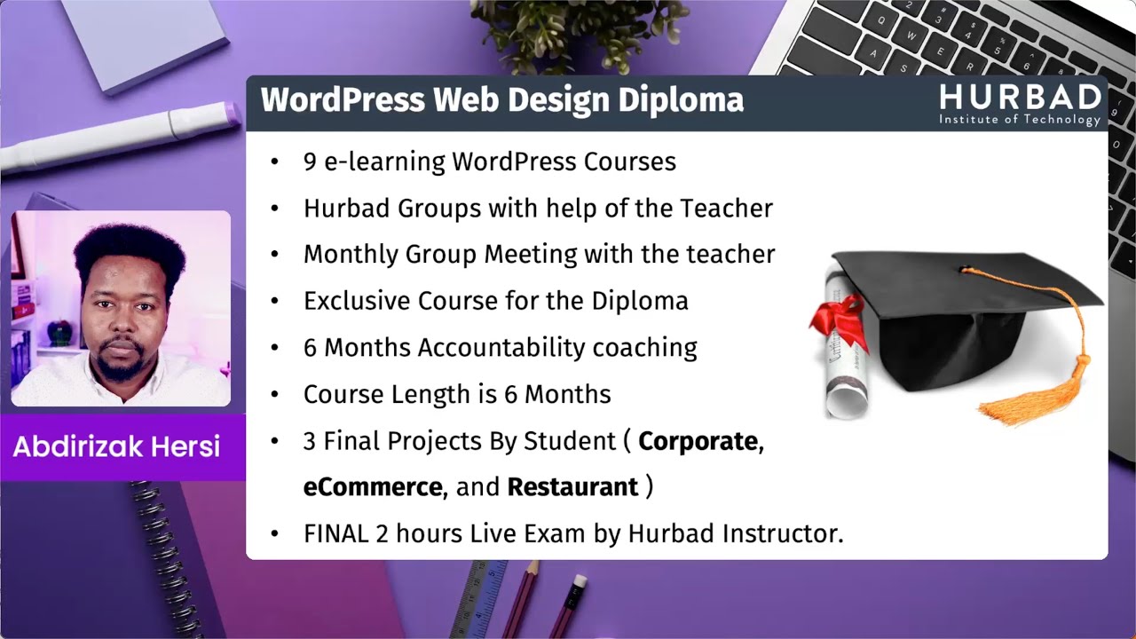Hurbad WordPress Web Design Diploma - AfSomali