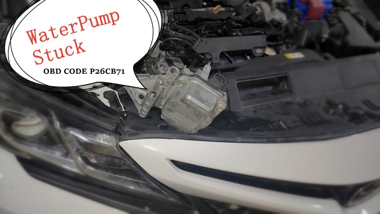Заклинило привод насоса охлаждающей жидкости двигателя Toyota, код OBD P26CB71 — РЕШЕНО