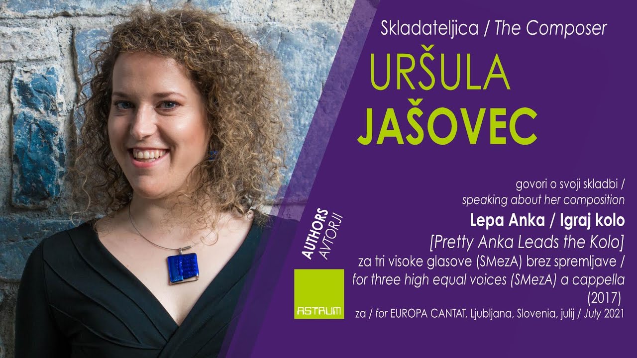 UR&Scaron;ULA JA&Scaron;OVEC govori o svoji skladbi / speaking about her composition 