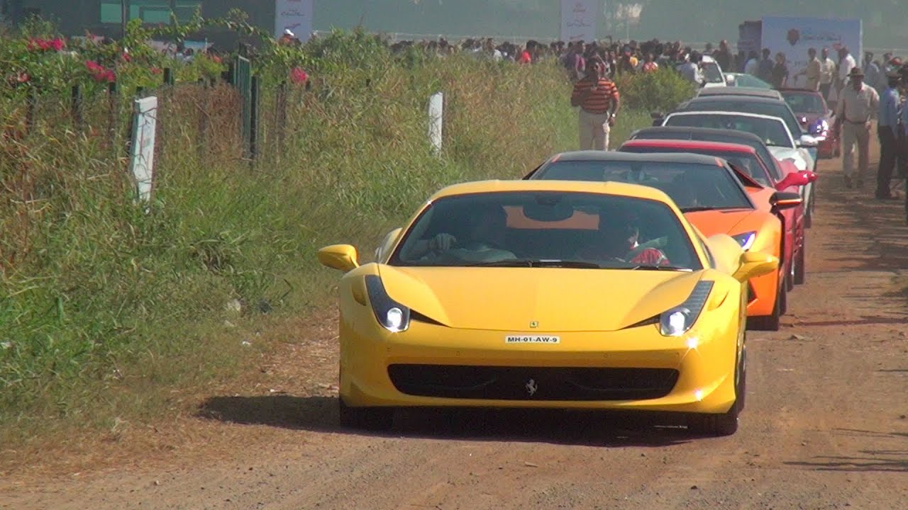 MEGA PARX SUPERCARS SHOW RALLY 2015 in Mumbai, India - Super Scintillating Experience !!!!