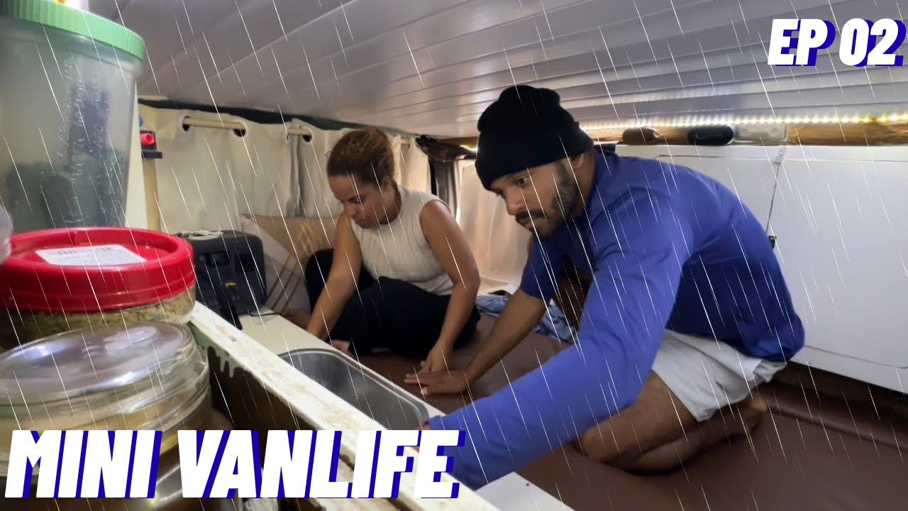 VANLIFE EM DIA DE CHUVA INTENSA NO MEIO DA NATUREZA NA PATAGÔNIA 