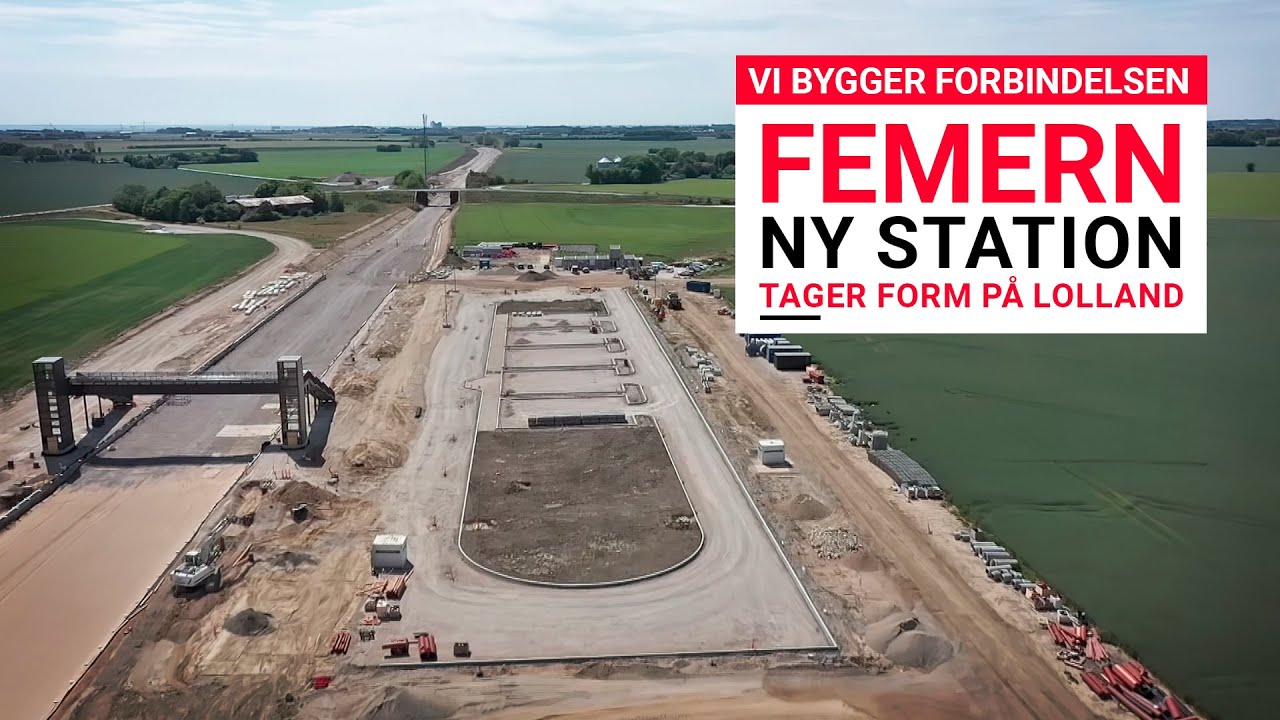 Vi bygger forbindelsen FEMERN: Ny station tager form på Lolland