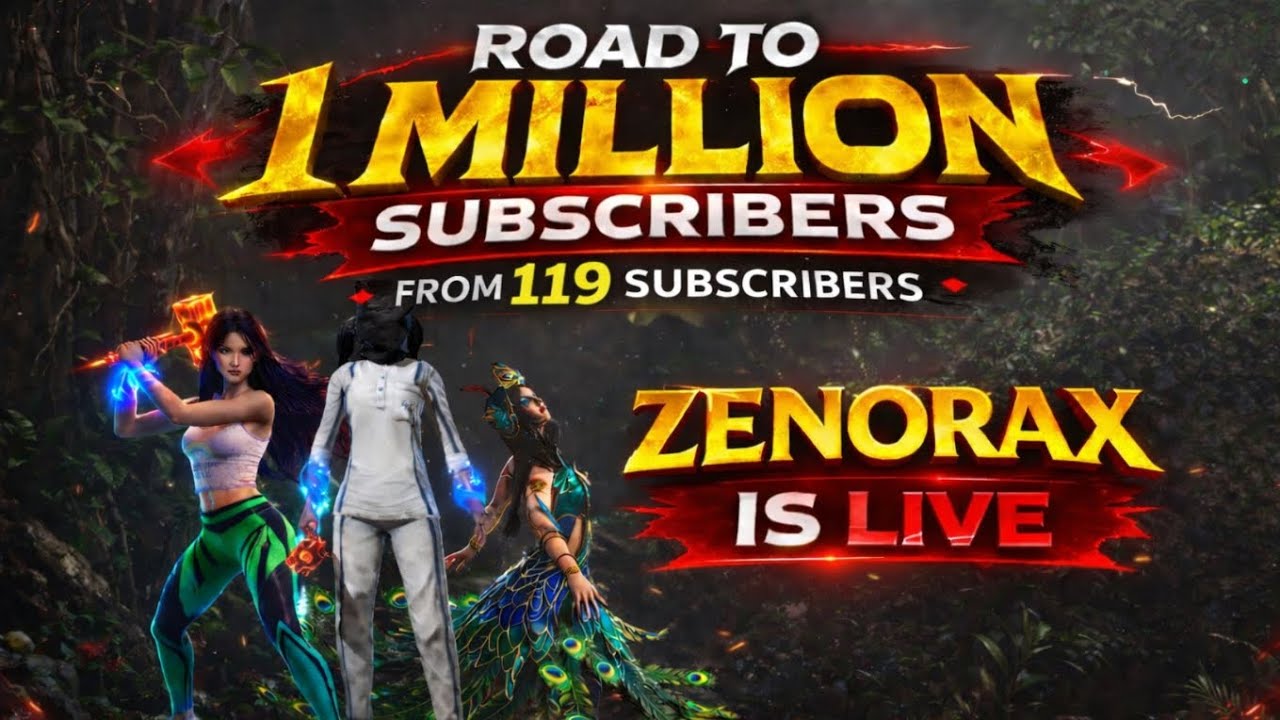 Road to 1 million subscribers 🗿🔥. WATCH Zenorax live 🔥 Scarfall update gameplay ✨🔫