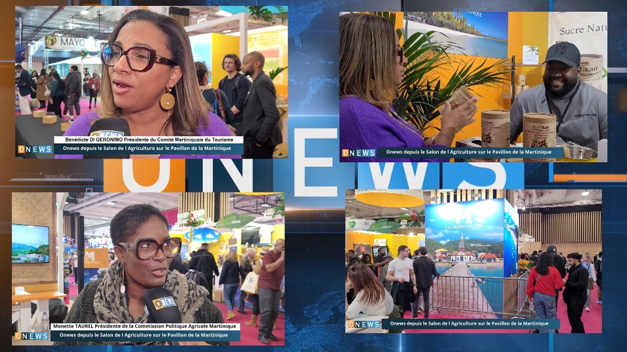 Onews salon agriculture avec B. DI GERONIMO Pdt du CMT et M.TAUREL Pde Politique Agricole Martinique