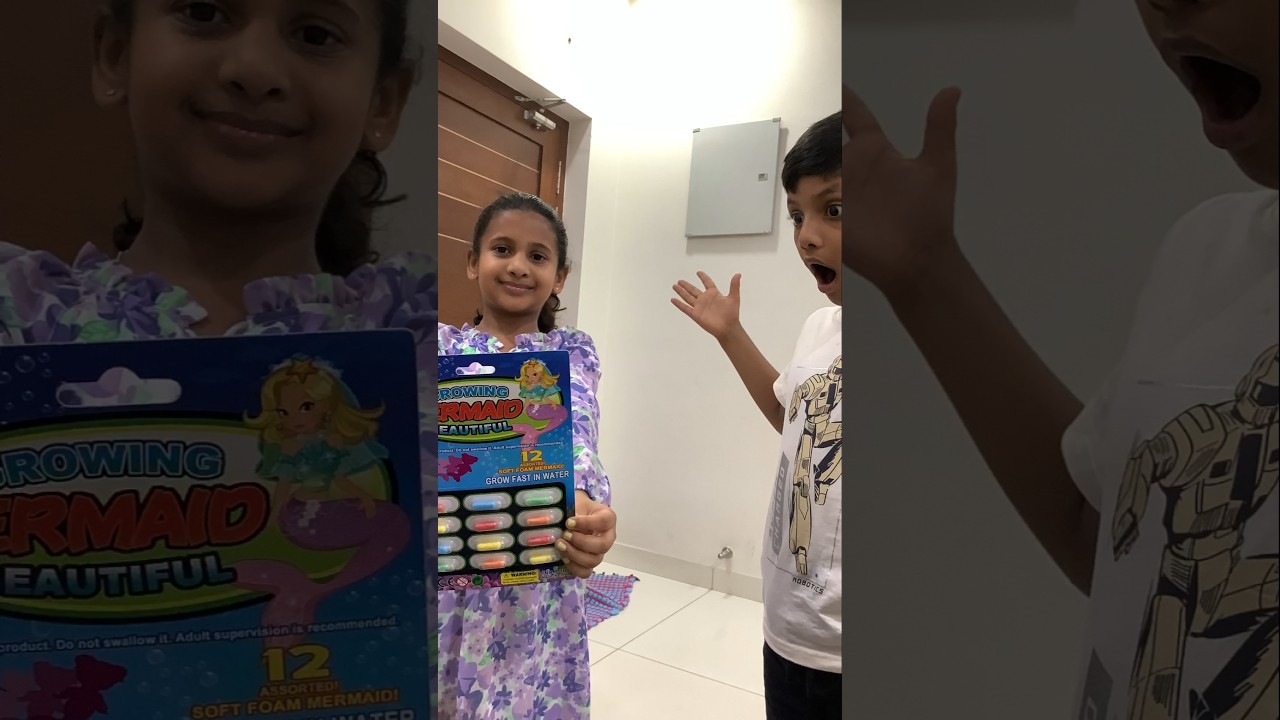 🧜‍♀️GROWING MERMAID TOY Magic SURPRISE! Pranav Thinks It's a Fever Tablet 😂 