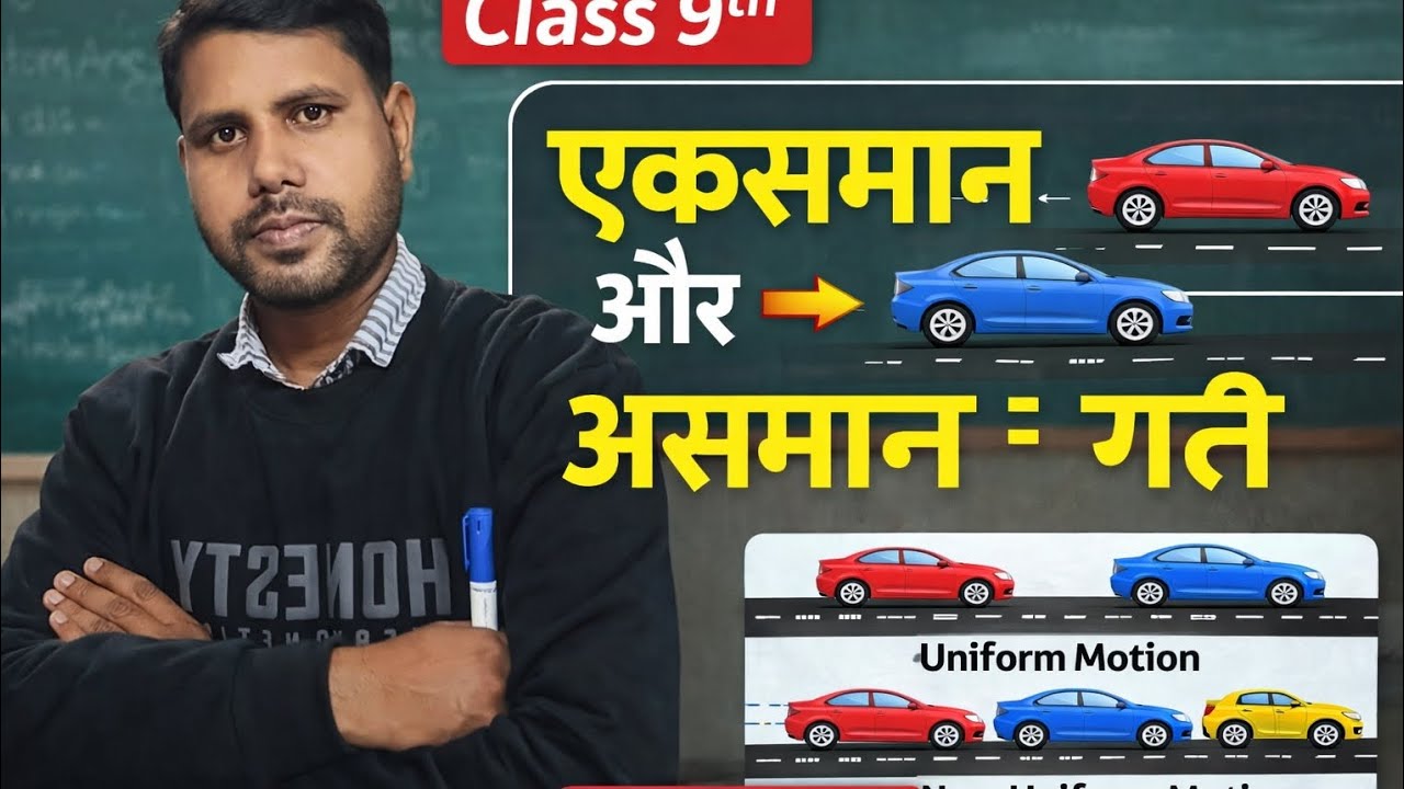 Class 9th motion ||एकसमान और असमान गति|| hindi medium by Shailesh sir #up board# #the SPEC classes 