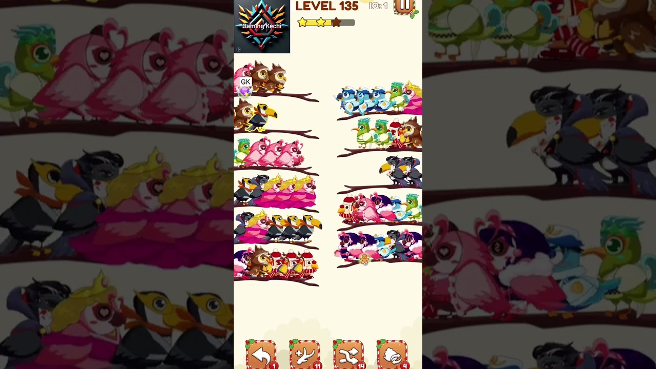 Bird Sort 2 Level 135