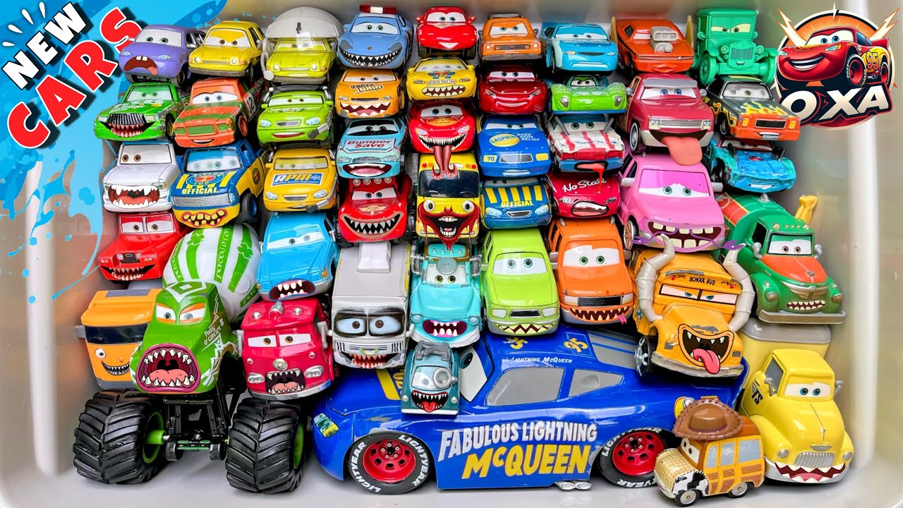 Disney Pixar Cars Unboxing Review | Lightning McQueen, Tow Mater, Chick Hicks, Sally Carrera, Cruz