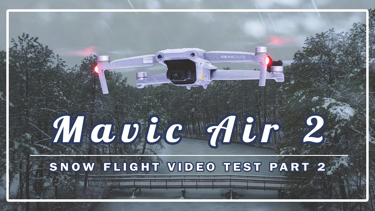 Can it FLY in the SNOW? DJI Mavic Air 2 Test with video! (pt 2)