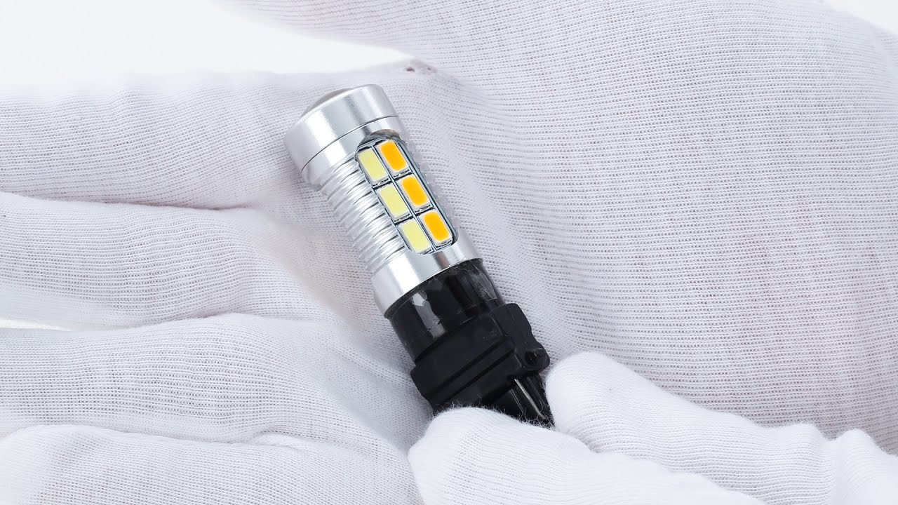 3157 LED Front Turn Signal Light Switchback Dual Color Amber/Yellow White Review| PARTSam