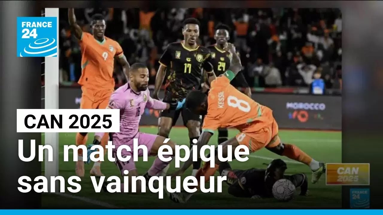 CAN 2025 : match épique sans vainqueur entre la Côte d'Ivoire et le Cameroun • FRANCE 24