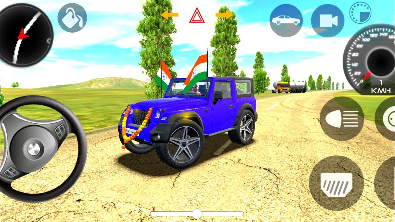 Modified_Mahindra Thar😈Extreme_Ofroad Blue💙Thar Gameplay(Gadi Wala Game)Cars Games|Android Game#2026