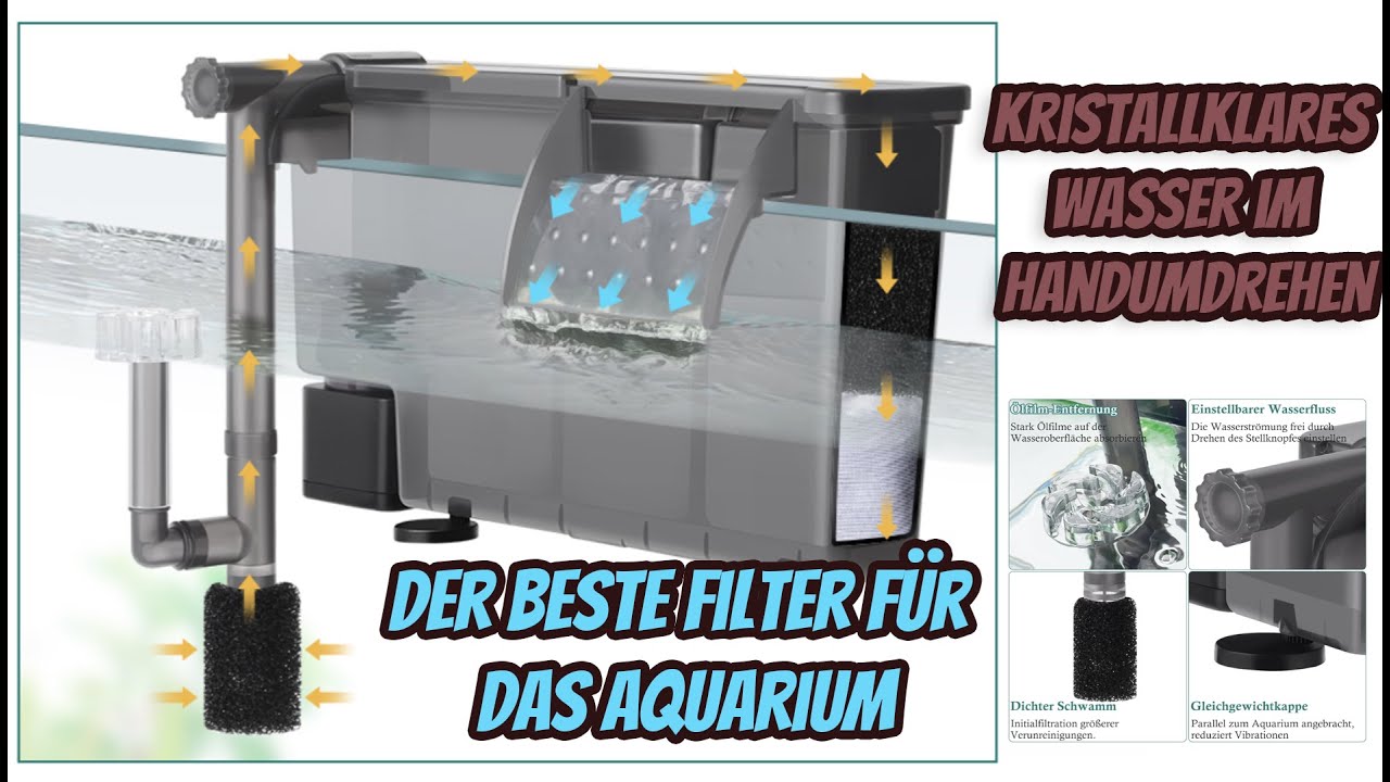 Der beste Aquariumfilter für 50–150 Liter? VILLNO 7W im Praxischeck!