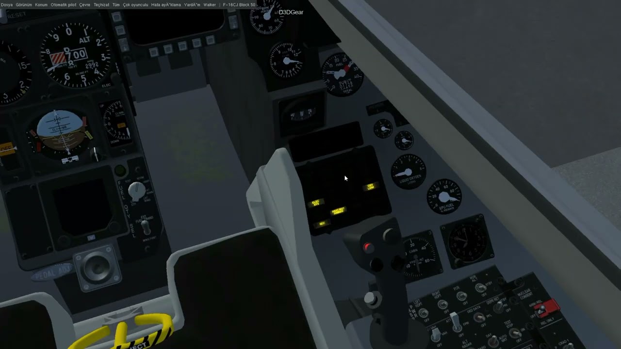Flightgear-F-16 Startup