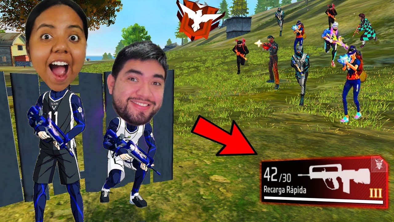 MI ESPOSA ME RETO A JUGAR CON LA NUEVA COLABORACIÓN DE FREEFIRE X BLUELOCK 😱 INCREIBLE