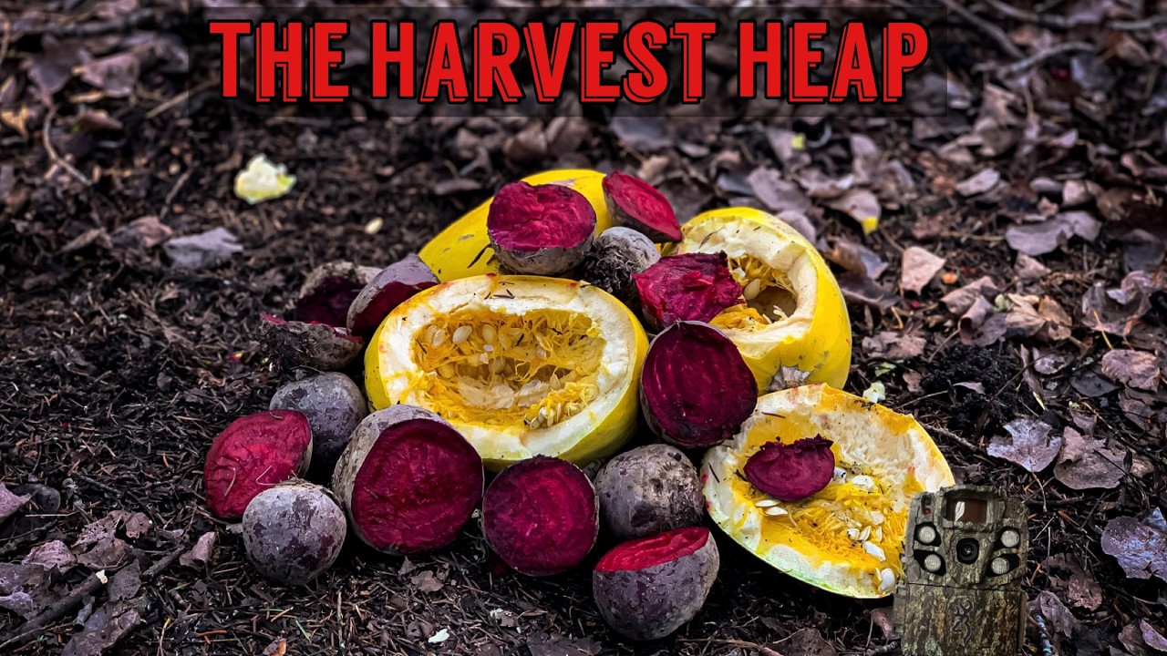 We Left a PILE OF SQUASH & BEETS in the Woods. Heres what happened! Trail Camera: The Harvest Heap