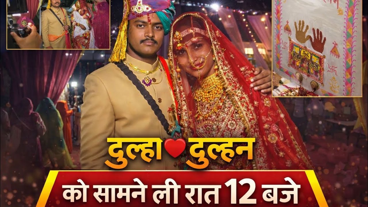 दूल्हा दुल्हन को रात 12 बजे लिया सामने🥳 बाड़ रुकाई में क्या मिला हम तीनो बहनो को 🥰पापा को लगाया गले🥰