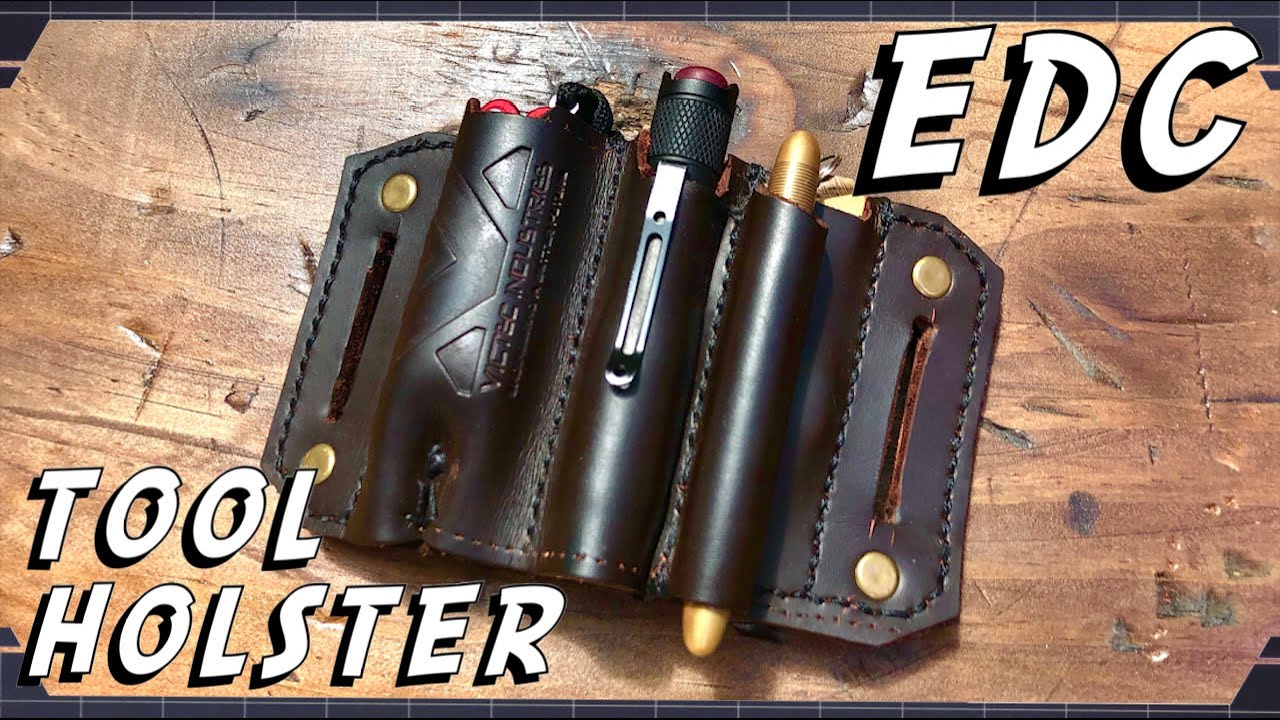 EDC Urban Leather Tool Holster (One Day Build)
