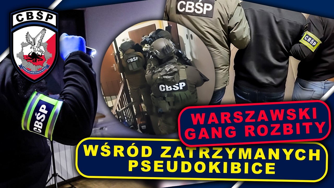 Rozbicie narkotykowego układu w Warszawie. Wśród zatrzymanych pseudokibice