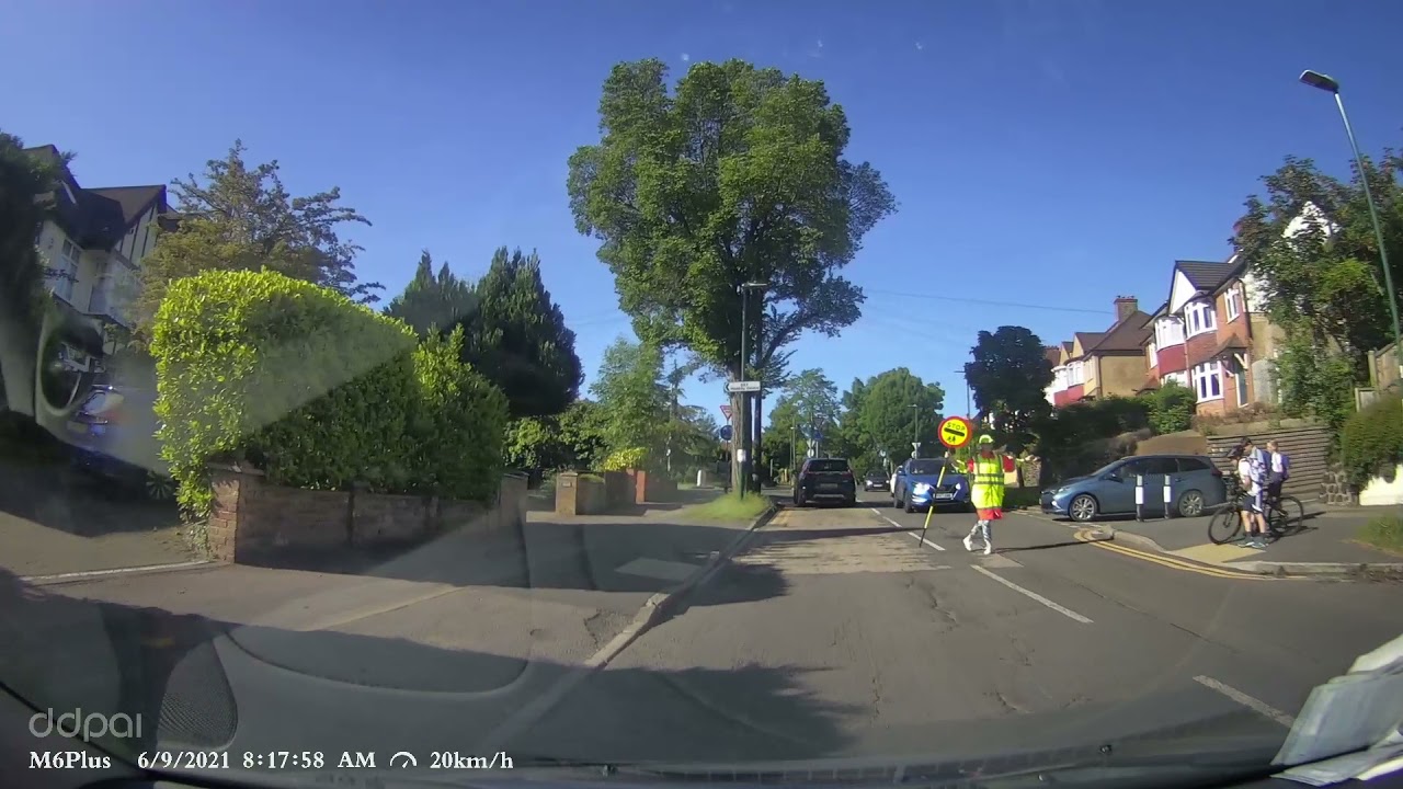 driver ignore lollipop lady