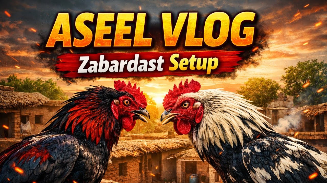 Desi Aseel Murghiyan – Complete Setup in VillageAseel Murghon Ki Feeding aur Training Routine
