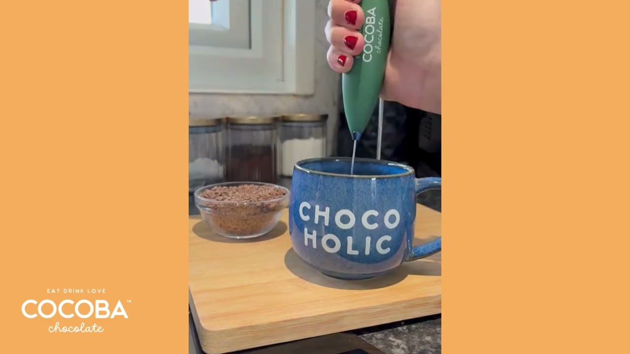 Chocoholic - Blue Hot Chocolate Mug | Cocoba Chocolate
