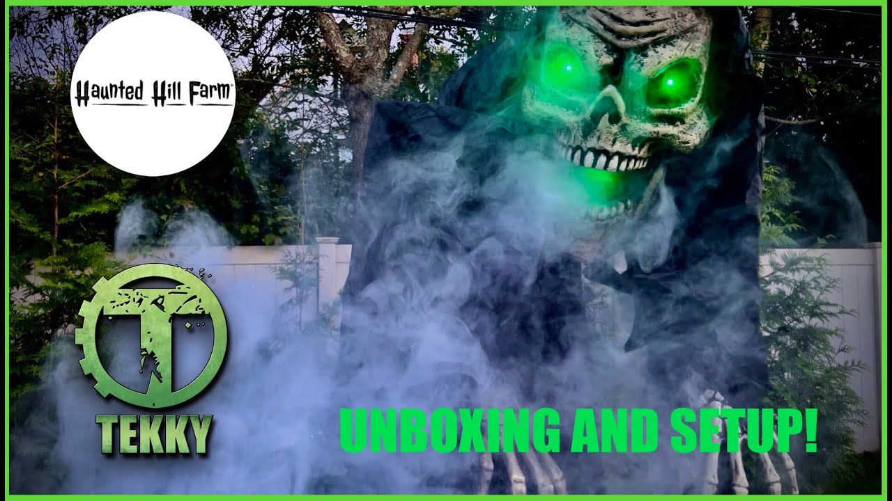 Haunted Hill Farm- Hunched Reaper Unboxing & Setup!