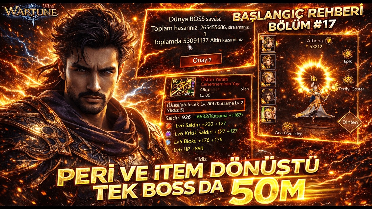 WARTUNE ULTRA YENİ SERVER BAŞLANGIÇ REHBERİ BÖLÜM 18 !!! Wartune Ultra Türkçe