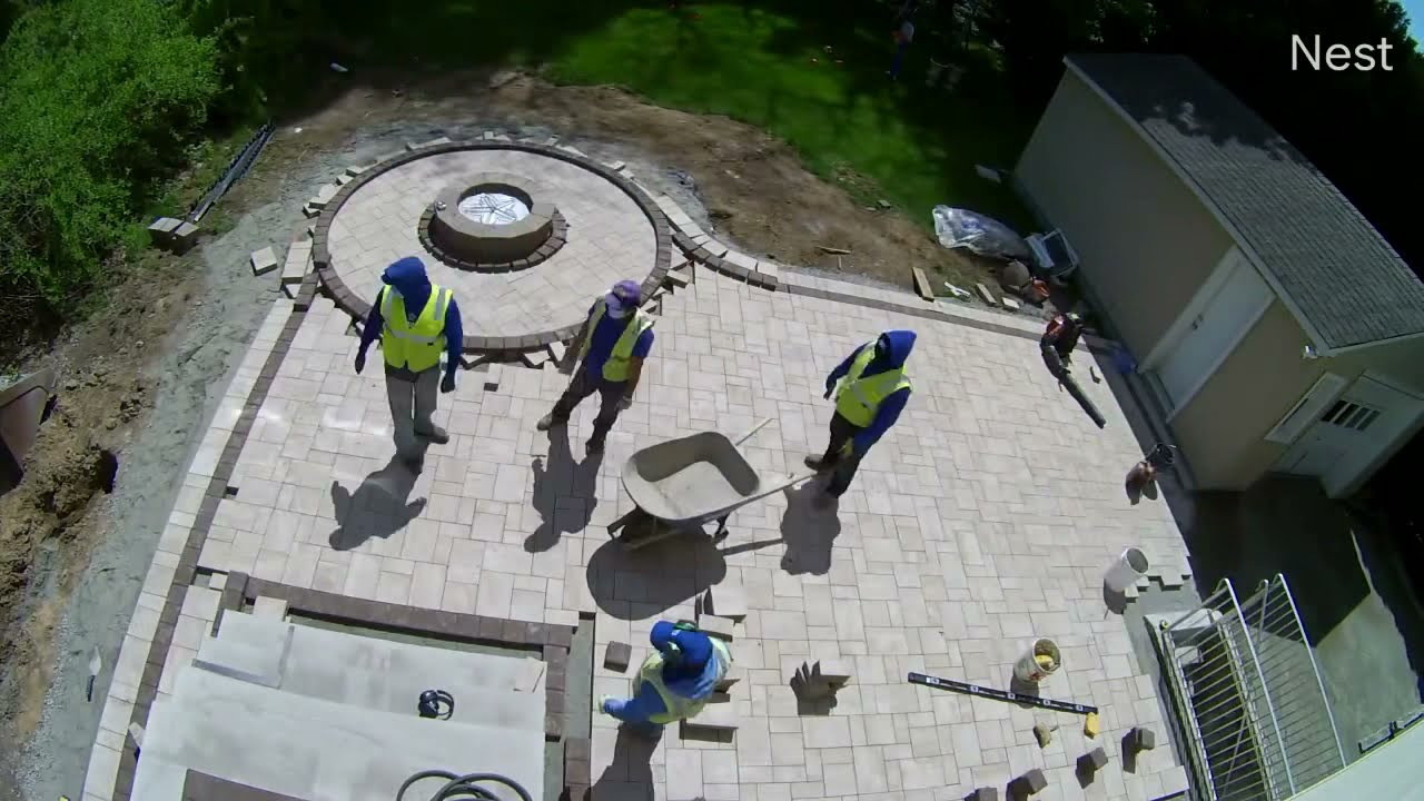 Paver Patio & Fire Pit - 20 Day Backyard Transformation - TIMELAPSE