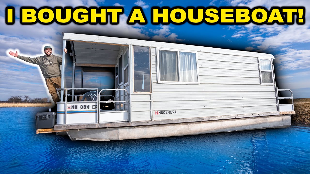 I Bought a GIANT Homemade HOUSE BOAT for My TINY Pond!!! (Bad Idea?)
