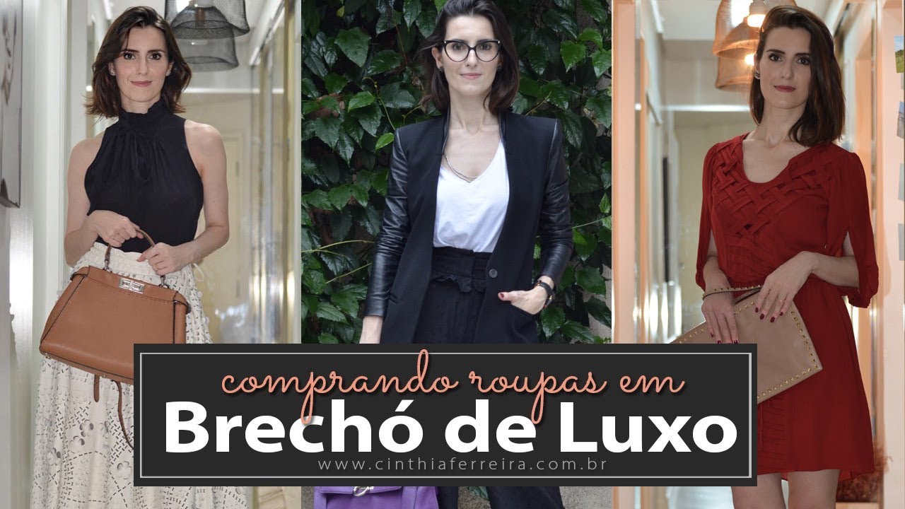 Comprando roupas de grife em brechó de luxo e minhas comprinhas
