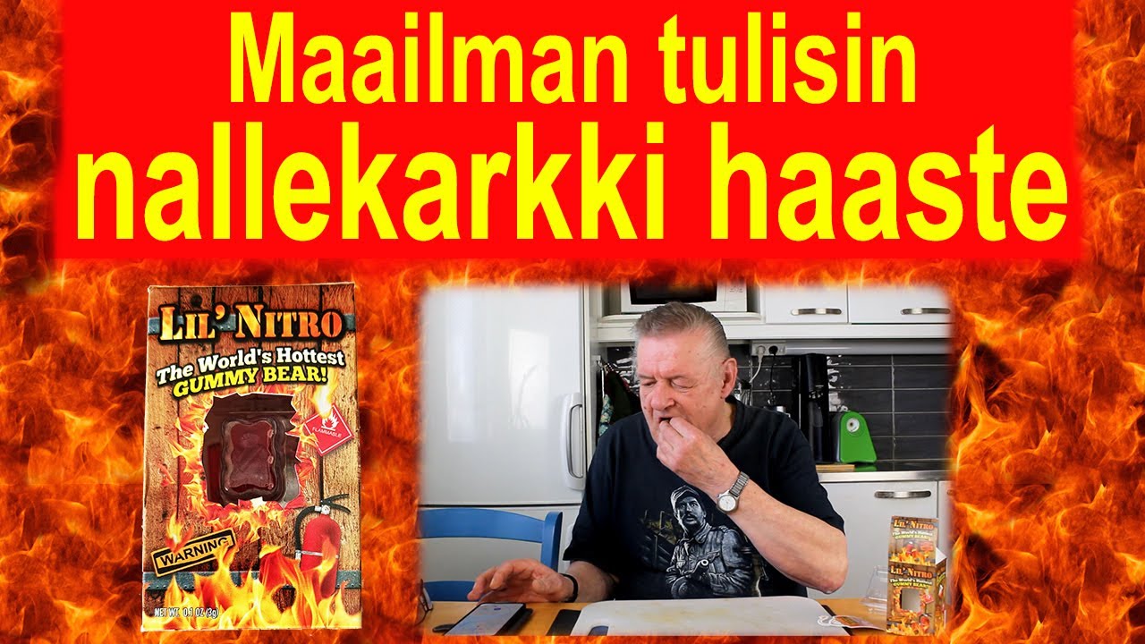#Lilnitrochallenge  Maailman tulisin nallekarkki haaste