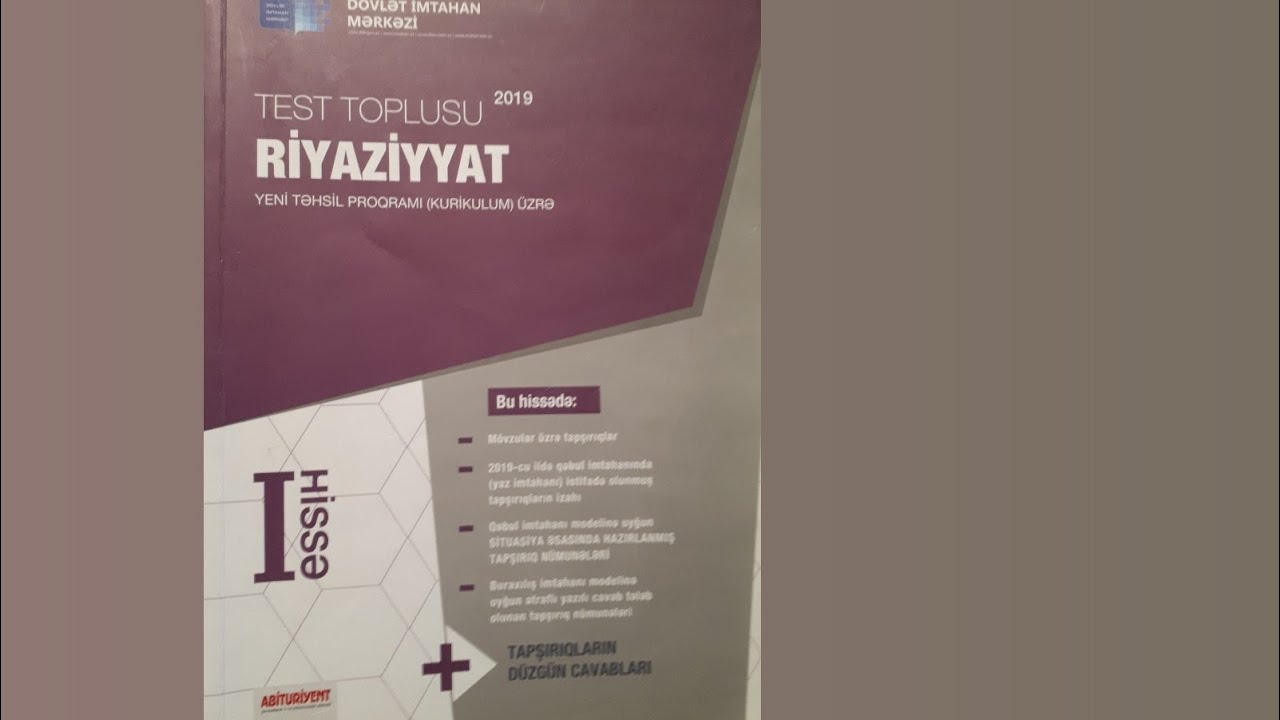 Test toplu.2019.Ücbucağın daxili budaqlarının cəmi.Ücbucağın xarici bucağının xassəsi(bölüm-3 və 4)
