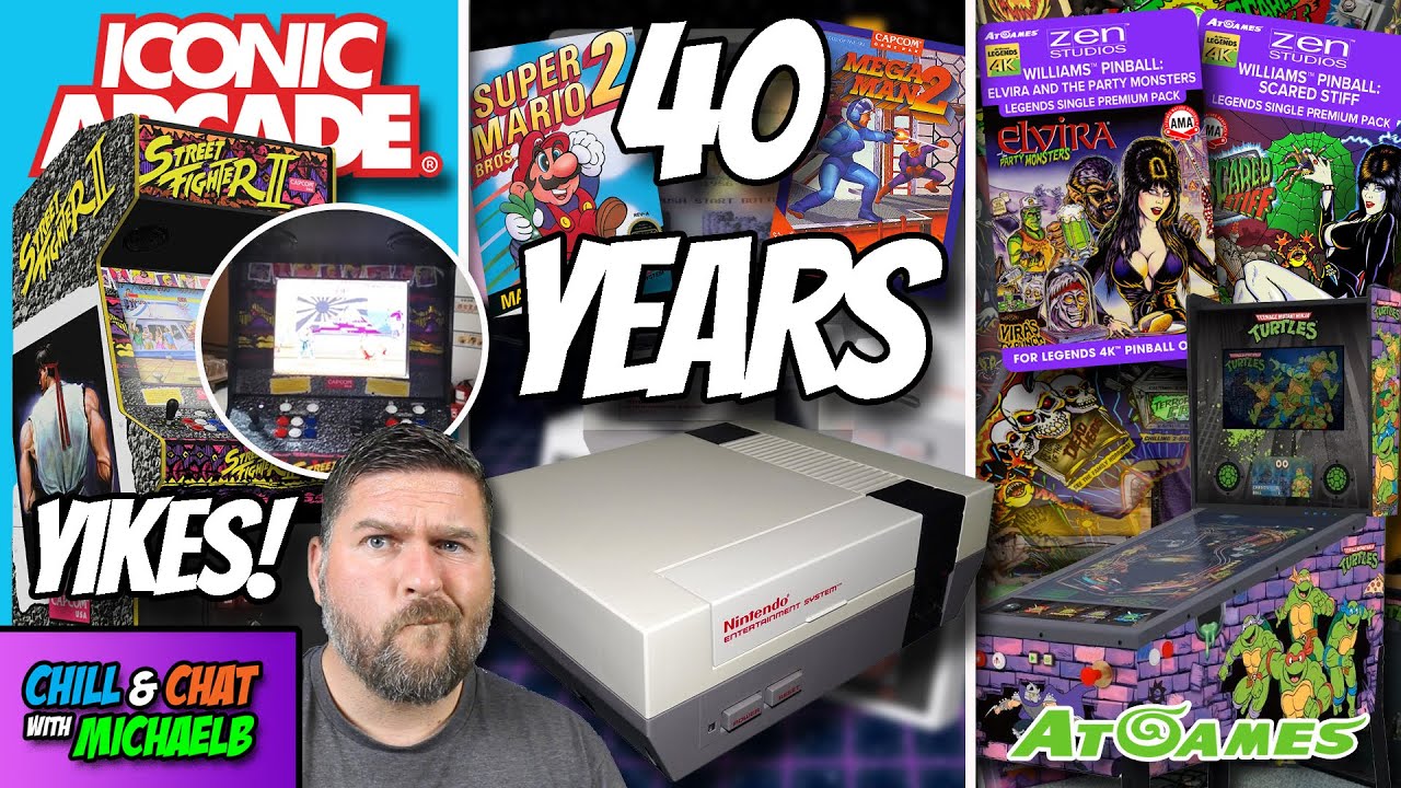 Nintendo Entertainment System 40 Years, AtGames Elvira & TMNT & Iconic Arcade Issues