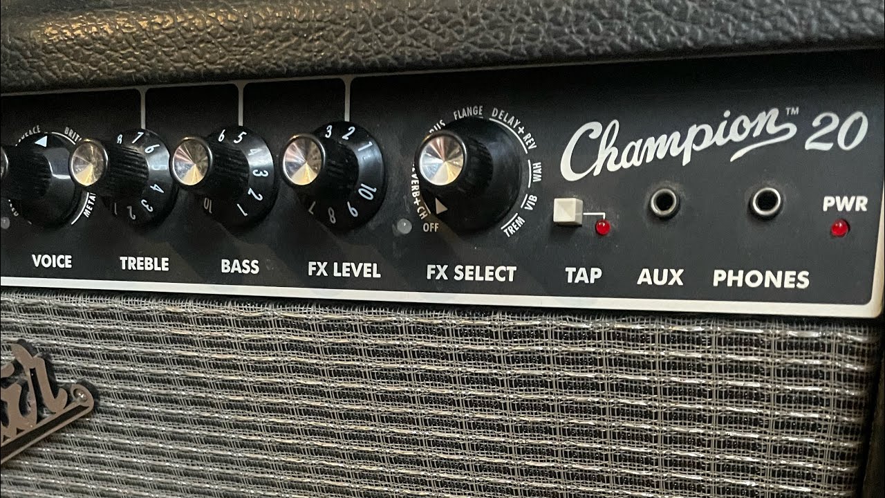 Fender Champion 20 explanation of effects/amp models