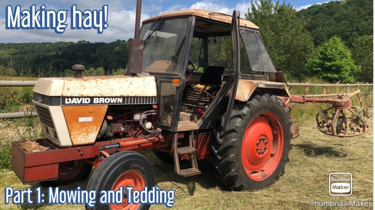 MAKING HAY! - Mowing and Tedding
