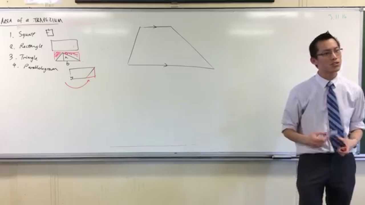 Area of a Trapezium (1 of 2: From a Rectangle)