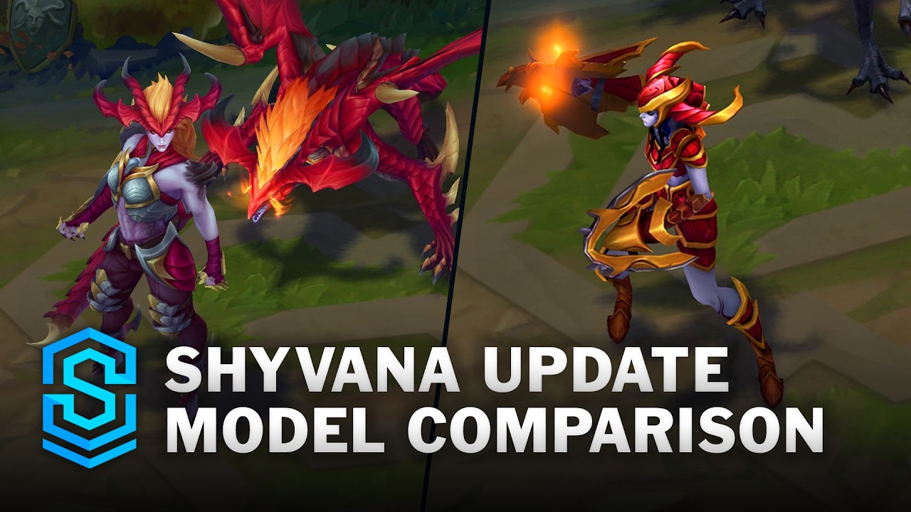 NEW vs OLD Shyvana Model Comparison | League of Legends