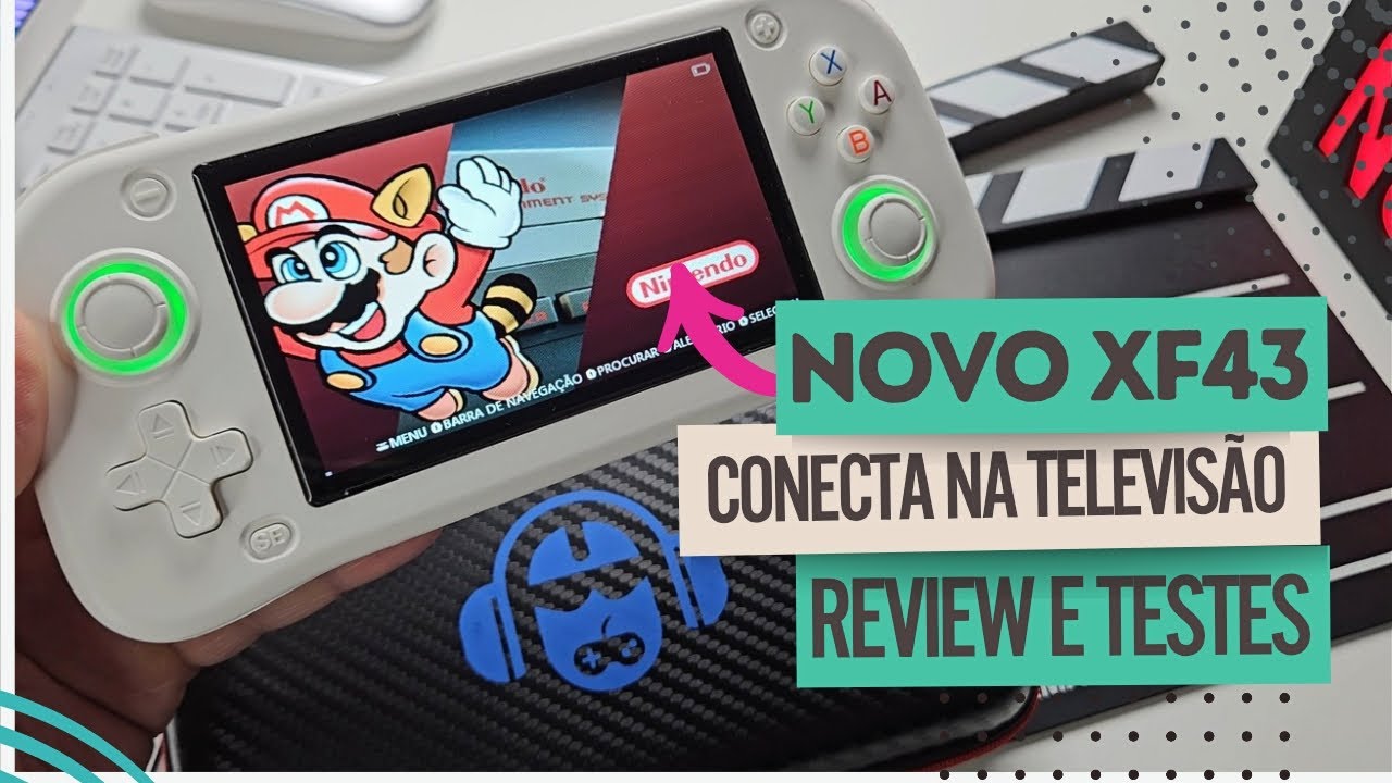 NOVO CONSOLE PORTÁTIL XF43 É A MELHOR OPÇÃO PARA JOGAR NA TELEVISÃO?
