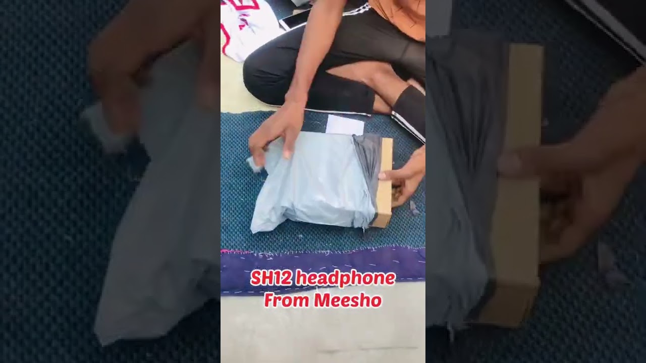 UNBOXING SH12 HEADPHONE FROM MEESHO..😍 #unboxing #meesho #shorts