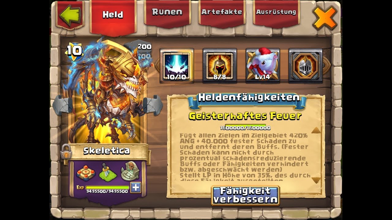 Castle Clash - SKELETICA 10/10 8er KG GAMEPLAY 