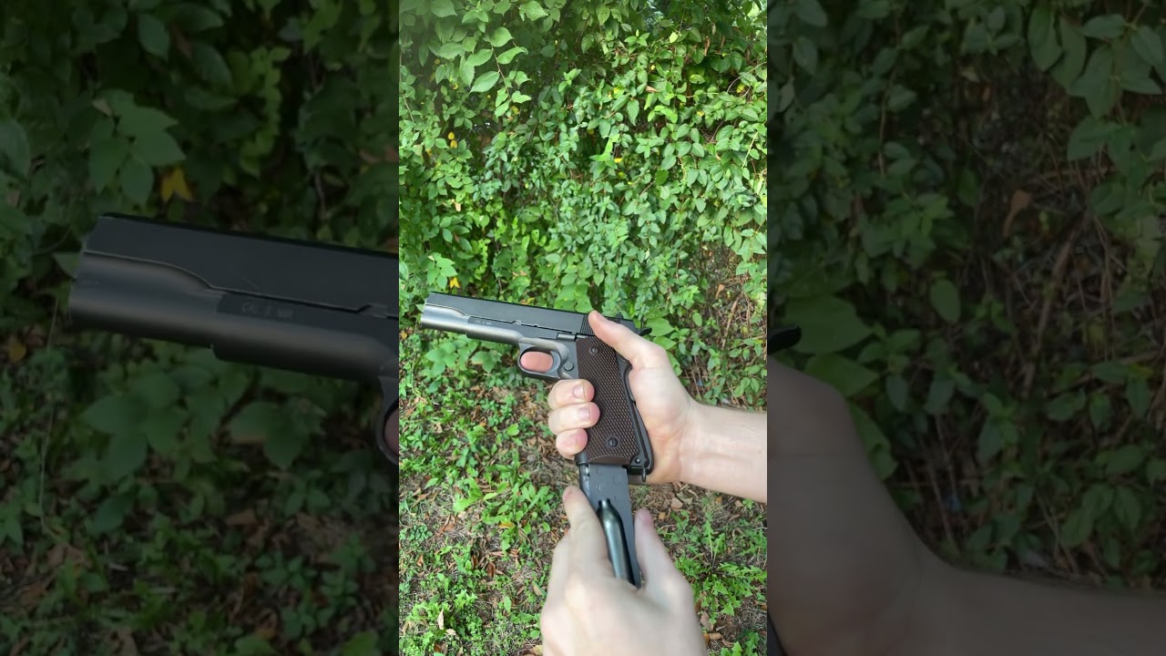 KWC 1911a1 co2 shooting #airsoft #co2 #gbb #airsoftreview #airsoftgun #bbgun #1911 #wwi #desereagle