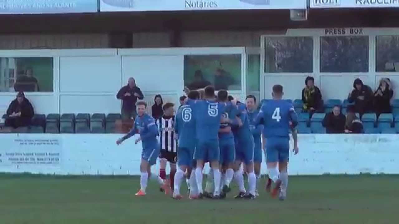 Samuel Fitzgerald scores 1st goal for Radcliffe Borough 3 V 1 Kendal Town  17' .