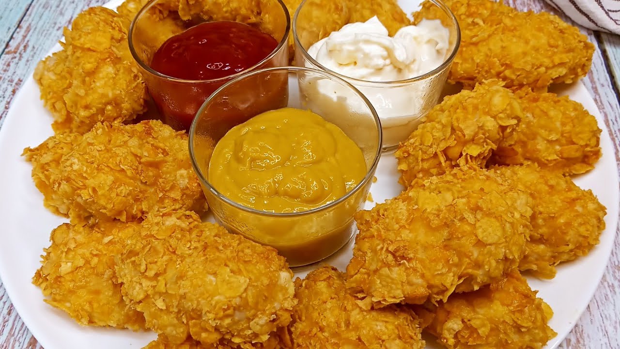 💥Nuggets de pollo al horno ¡Super crujientes!!! Receta fácil y rápida...💥