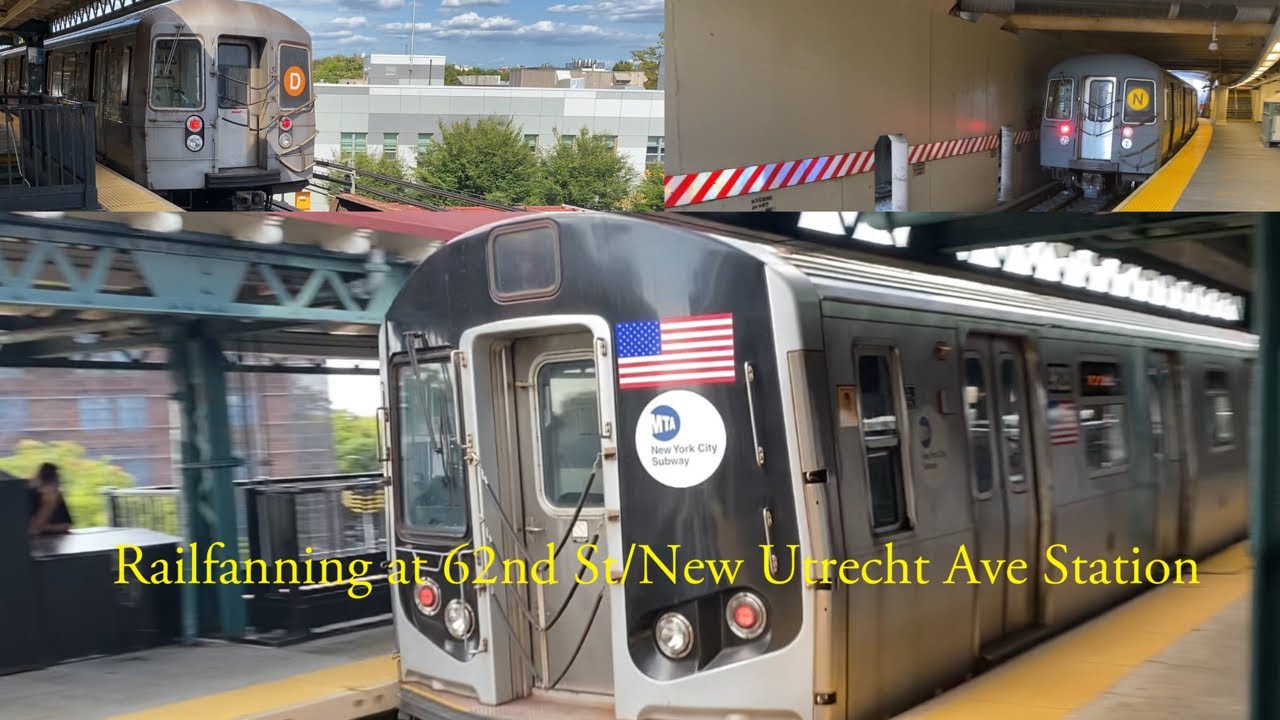 Railfanning At 62nd St/New Utrecht Ave Station (D) (N)