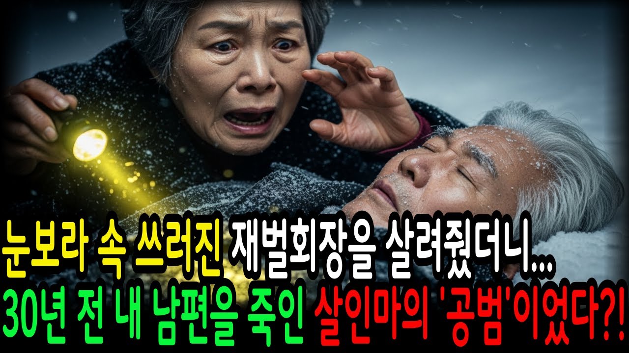 눈보라 속 쓰러진 재벌회장을 살려줬더니... 30년 전 내 남편을 죽인 살인마의 공범이었다?! ㅣ 오디오북 ㅣ 라디오 ㅣ 반전사연 ㅣ실화사연 ㅣ인생이야기