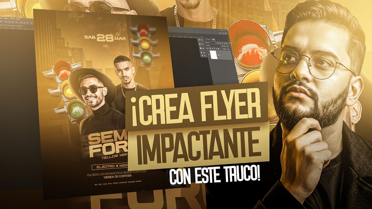 🔥 DISEÑA UN FLYER PARA EVENTO PROFESIONAL #1 - PHOTOSHOP